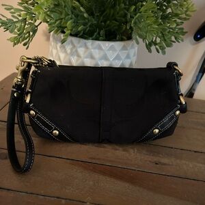 Black Coach Wristlet
